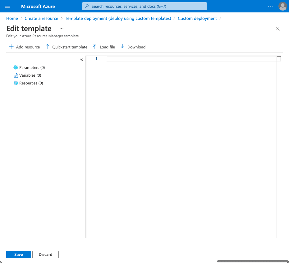 Azure Resource Template